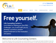 Tablet Screenshot of lifecounselingcenters.com